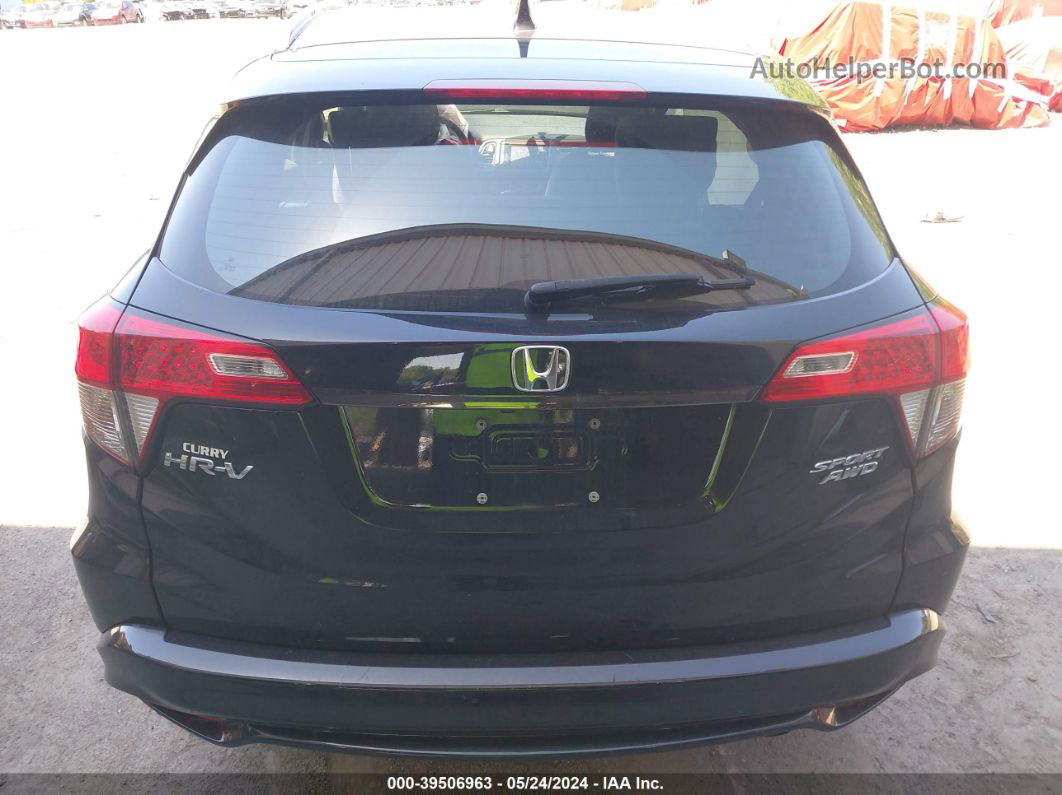 2019 Honda Hr-v Sport Black vin: 3CZRU6H10KG724968