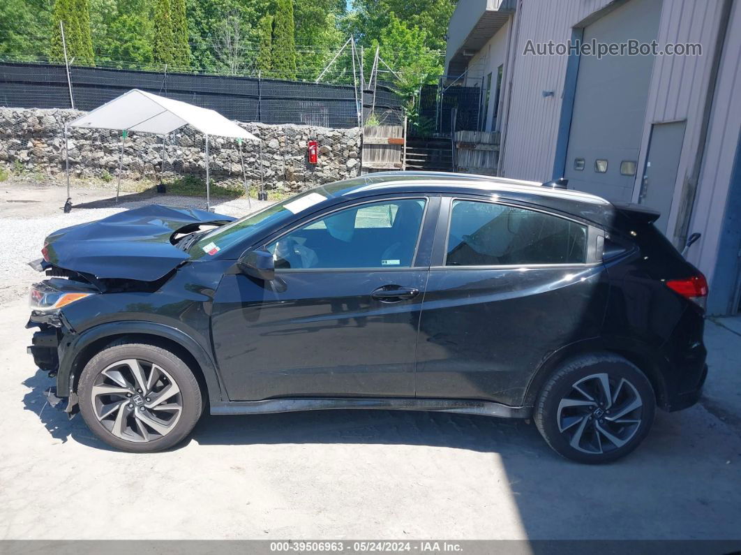 2019 Honda Hr-v Sport Black vin: 3CZRU6H10KG724968