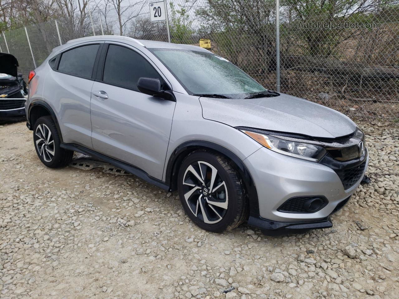 2019 Honda Hr-v Sport Silver vin: 3CZRU6H10KG729085