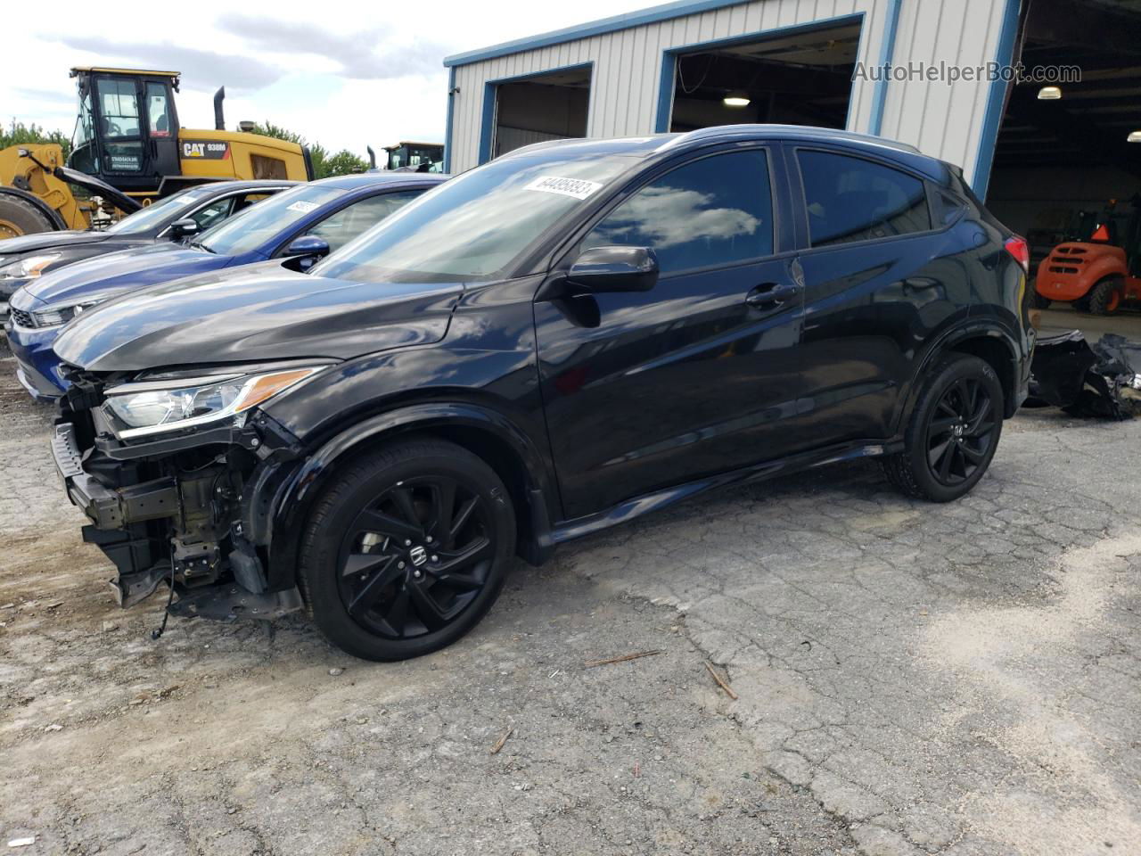 2021 Honda Hr-v Sport Black vin: 3CZRU6H10MM752872