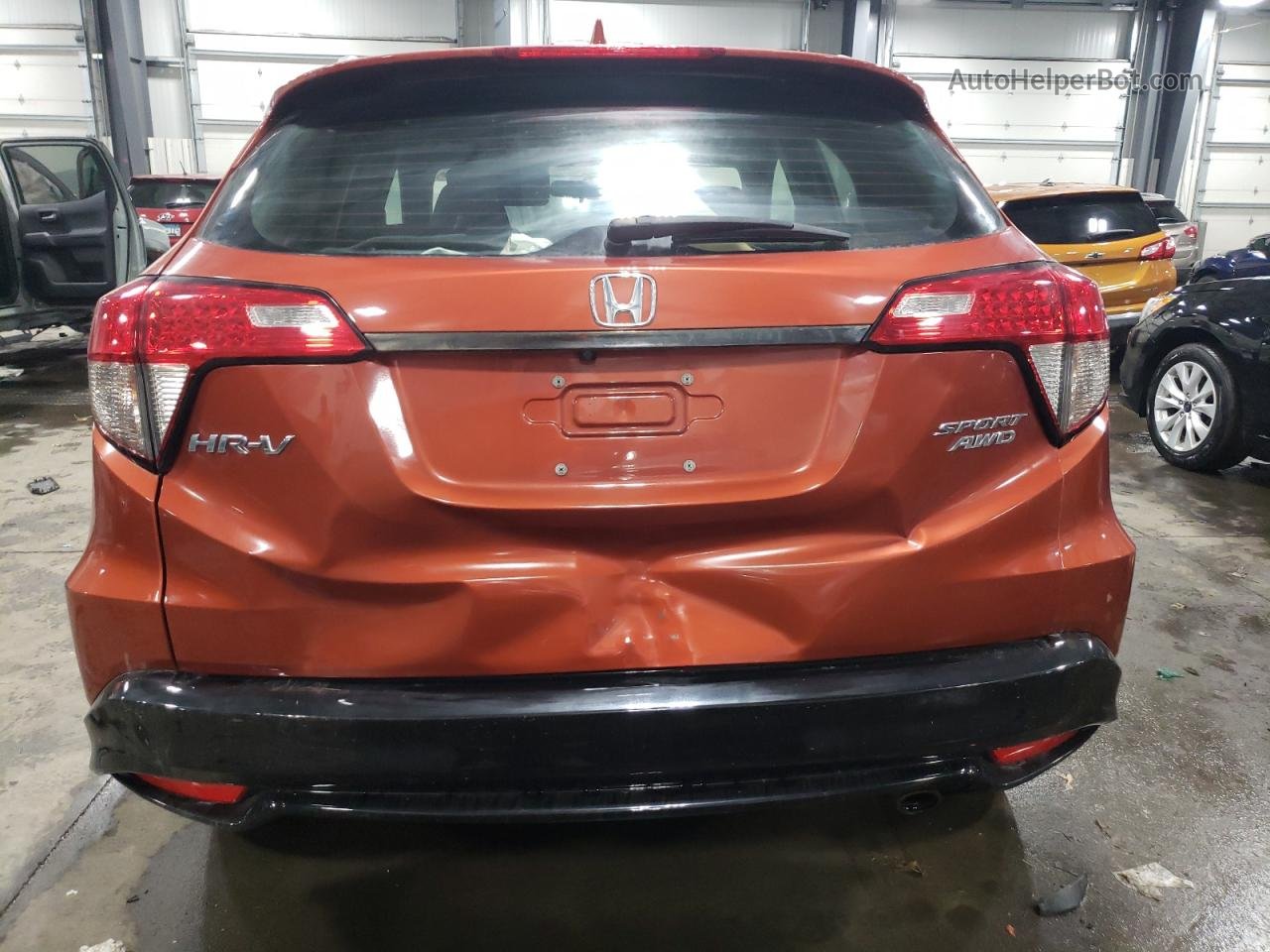 2019 Honda Hr-v Sport Оранжевый vin: 3CZRU6H11KG701229