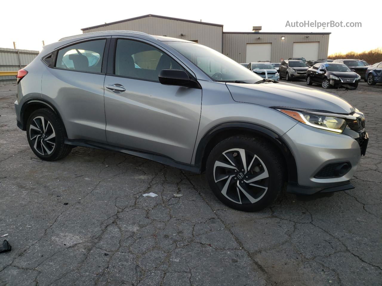 2019 Honda Hr-v Sport Silver vin: 3CZRU6H11KG703398