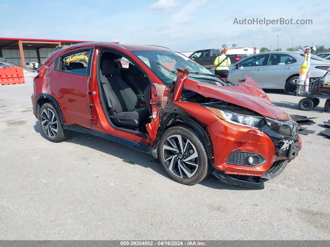 2019 Honda Hr-v Sport Orange vin: 3CZRU6H11KG706267