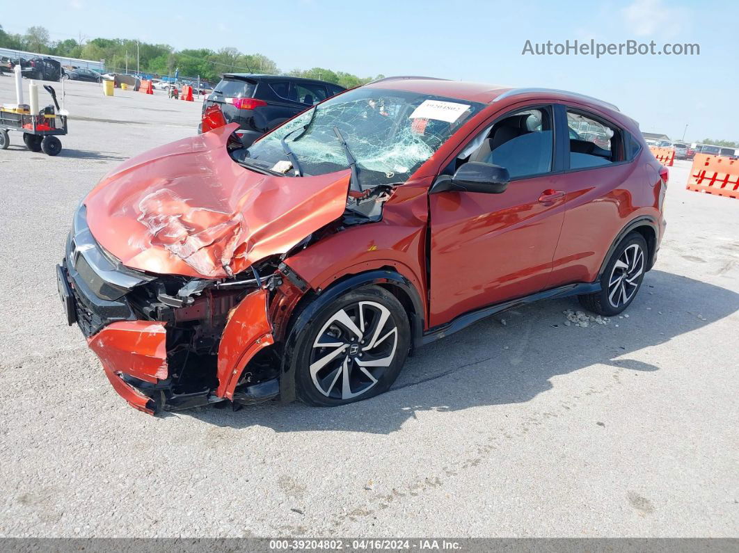 2019 Honda Hr-v Sport Orange vin: 3CZRU6H11KG706267