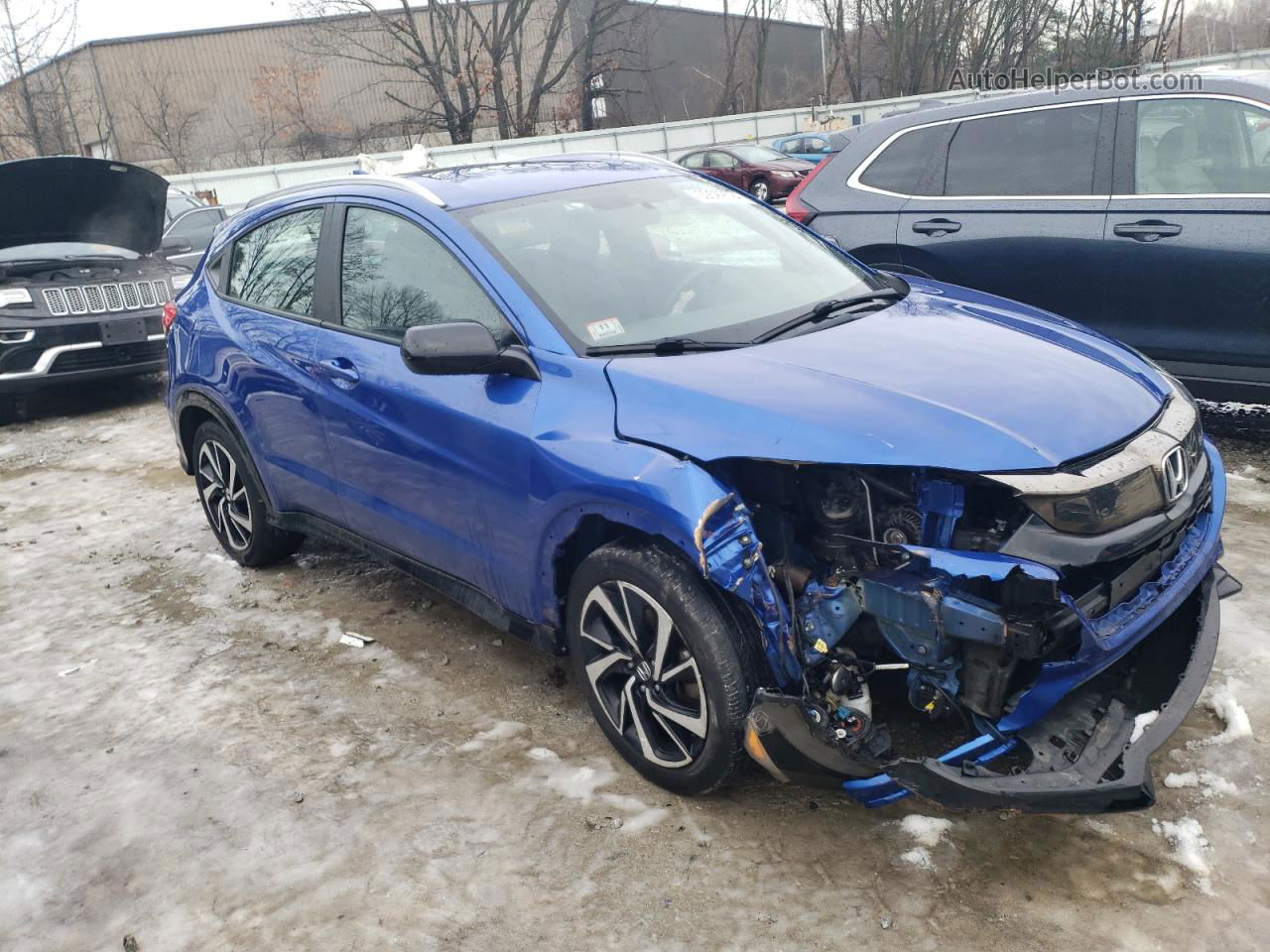 2019 Honda Hr-v Sport Blue vin: 3CZRU6H11KG709640