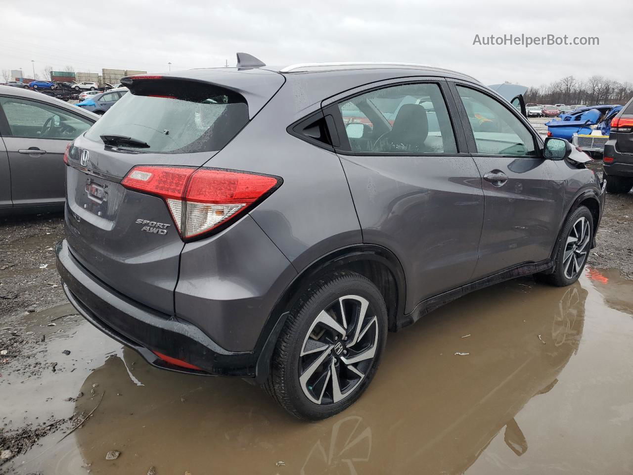 2019 Honda Hr-v Sport Серый vin: 3CZRU6H11KG718631