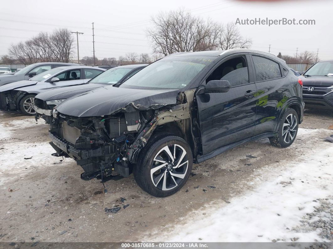 2019 Honda Hr-v Sport Черный vin: 3CZRU6H11KG721237