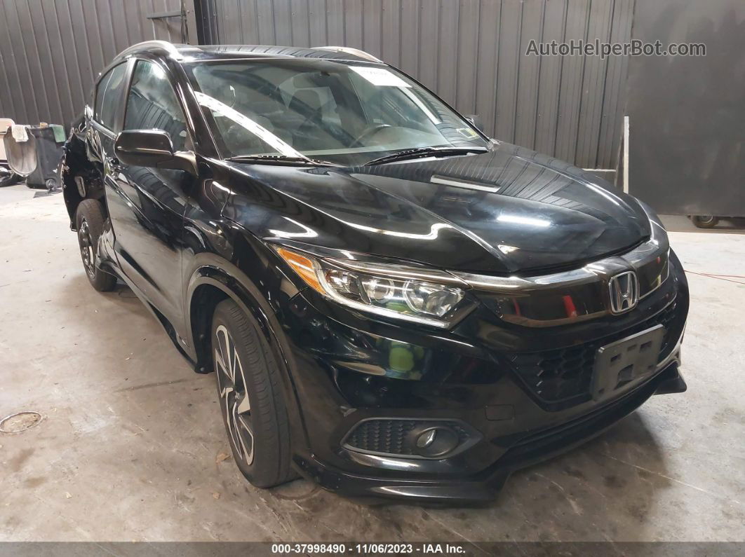 2019 Honda Hr-v Sport Black vin: 3CZRU6H11KG732772