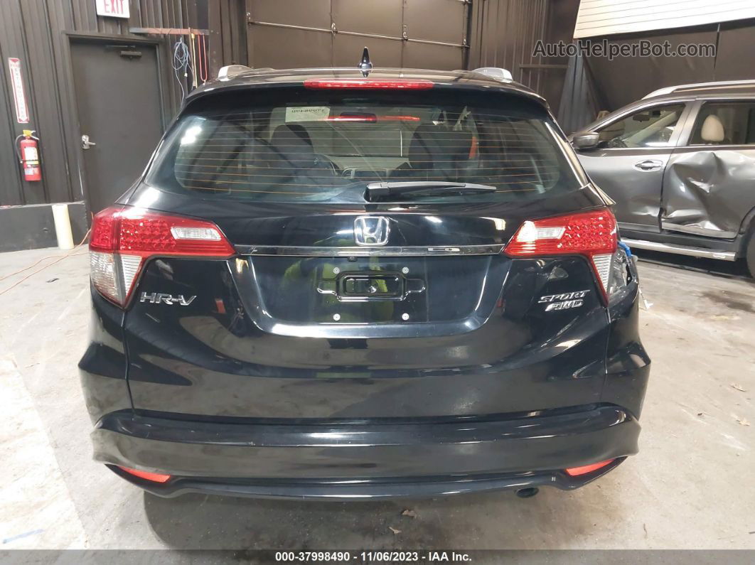 2019 Honda Hr-v Sport Black vin: 3CZRU6H11KG732772