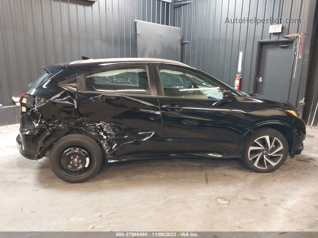 2019 Honda Hr-v Sport Black vin: 3CZRU6H11KG732772