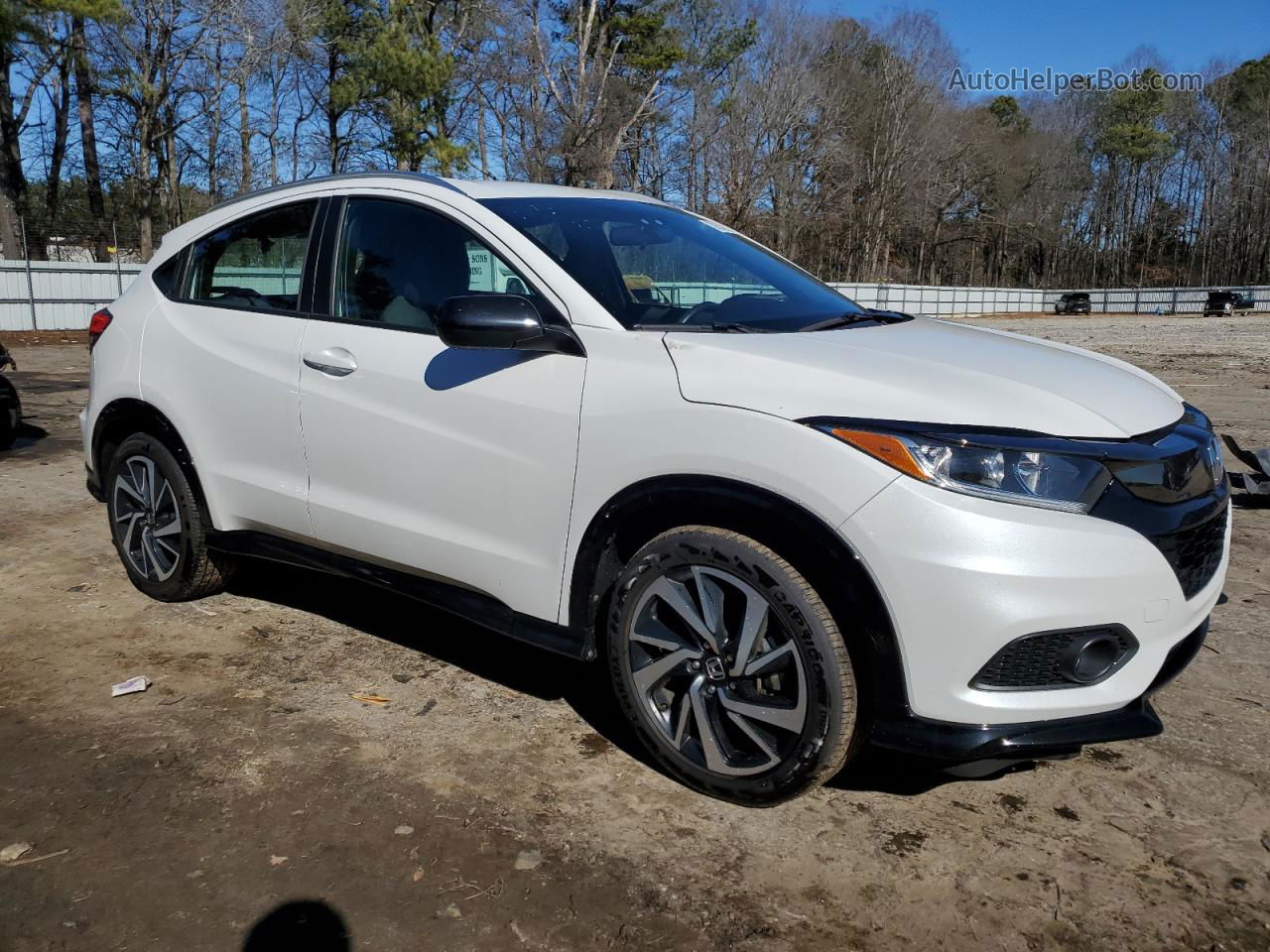 2019 Honda Hr-v Sport White vin: 3CZRU6H11KM721062