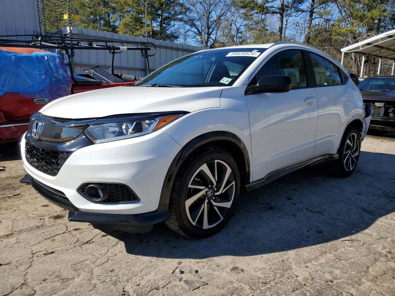 2019 Honda Hr-v Sport White vin: 3CZRU6H11KM721062