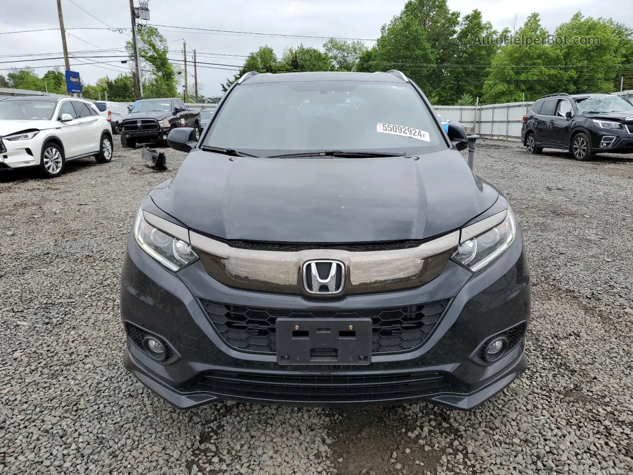 2021 Honda Hr-v Sport Black vin: 3CZRU6H11MM715460