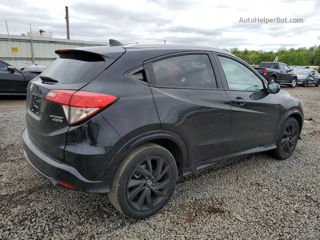 2021 Honda Hr-v Sport Black vin: 3CZRU6H11MM715460