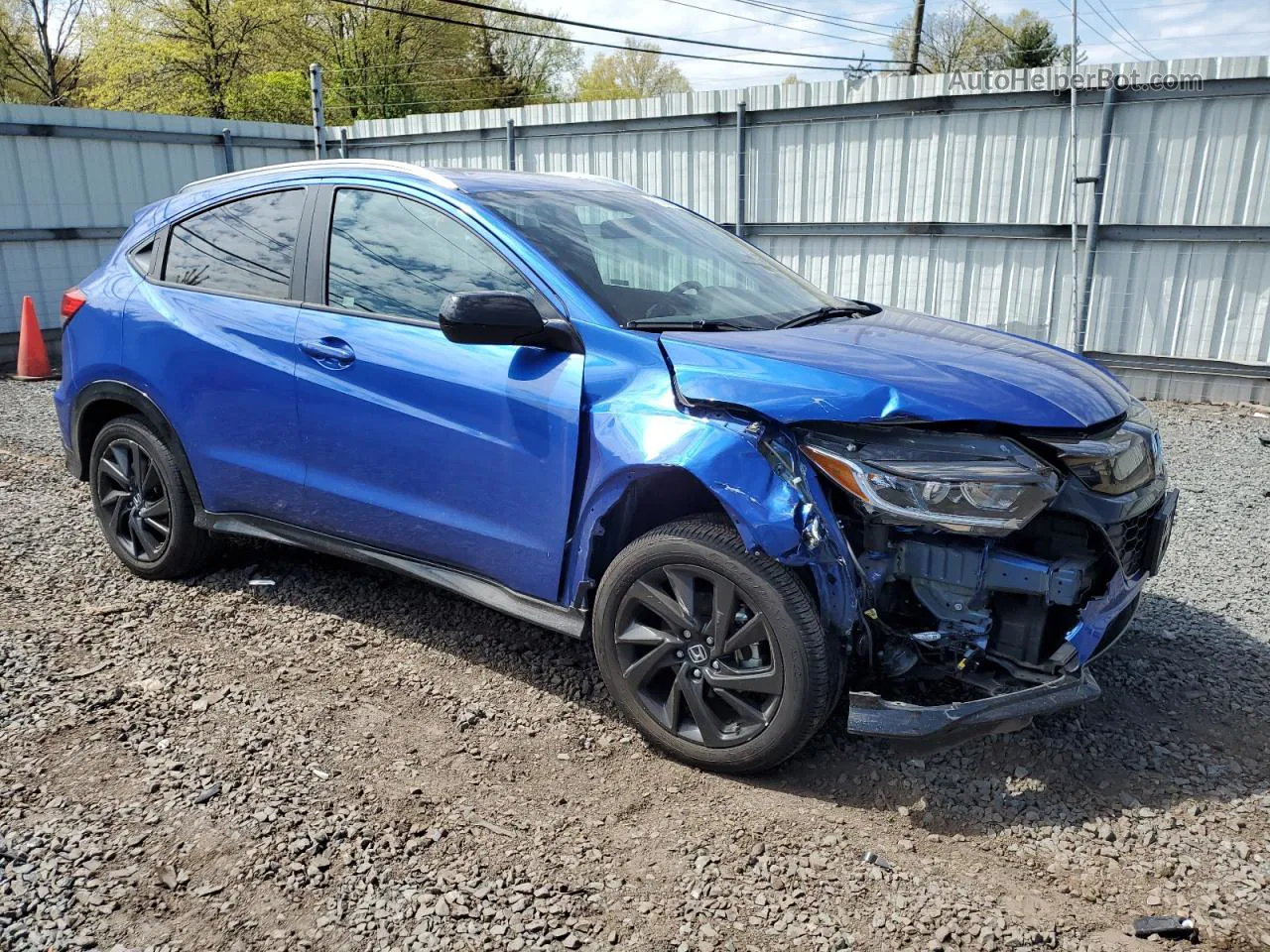 2021 Honda Hr-v Sport Синий vin: 3CZRU6H11MM744067