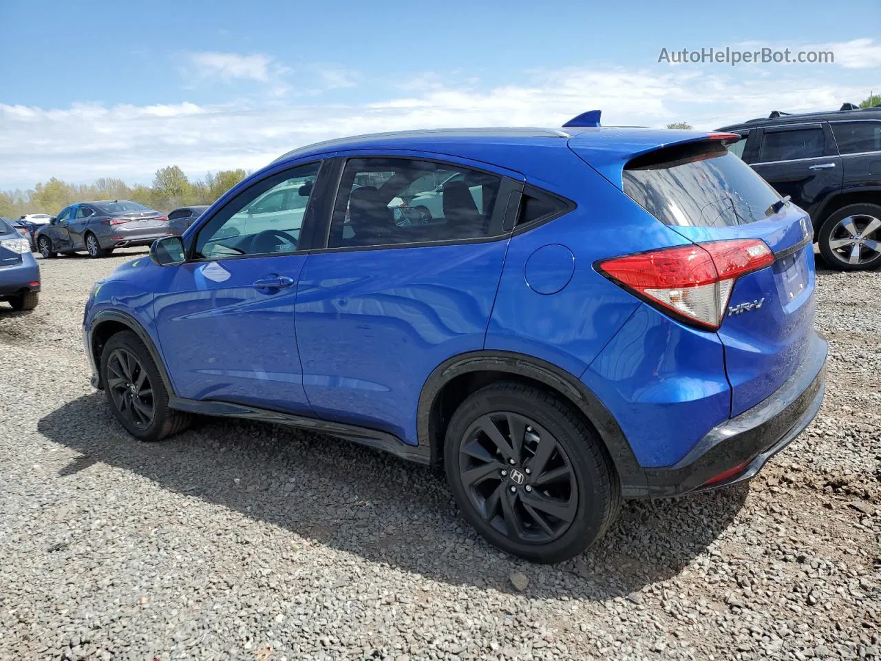 2021 Honda Hr-v Sport Blue vin: 3CZRU6H11MM744067