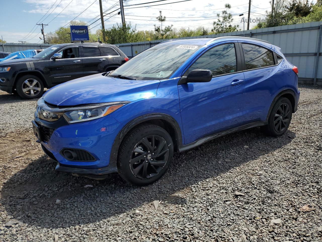 2021 Honda Hr-v Sport Синий vin: 3CZRU6H11MM744067