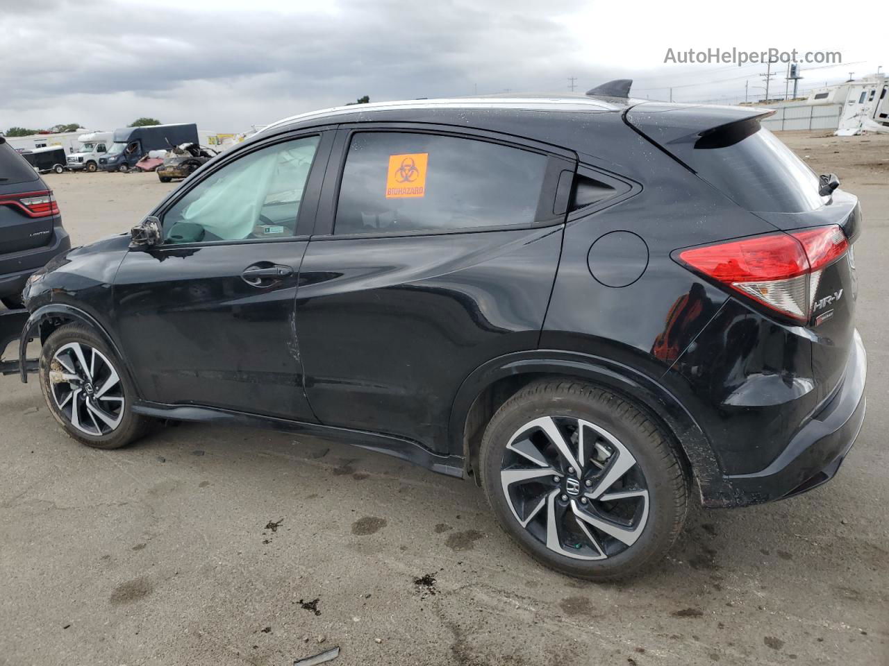 2019 Honda Hr-v Sport Black vin: 3CZRU6H12KG700526