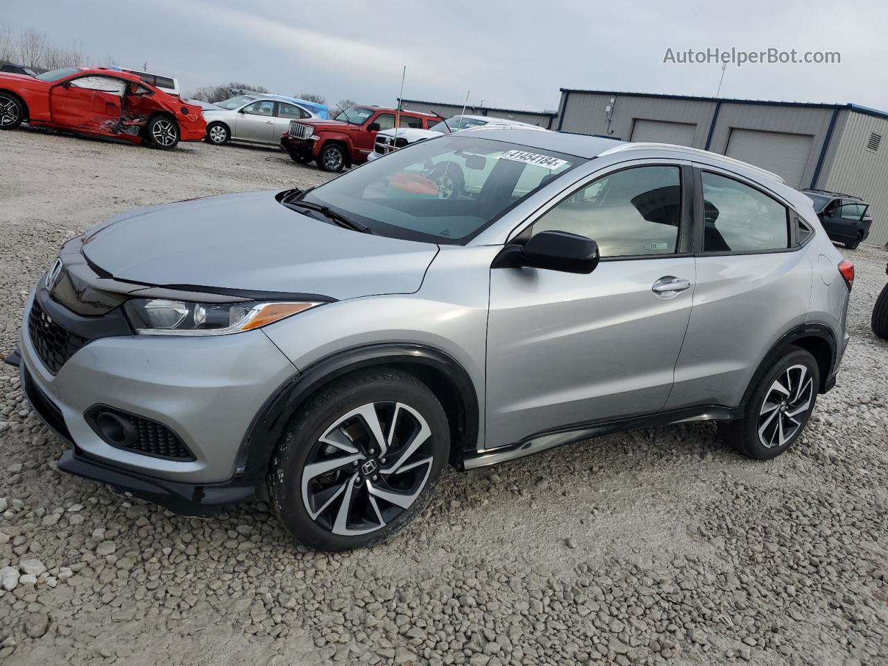 2019 Honda Hr-v Sport Silver vin: 3CZRU6H12KG701286