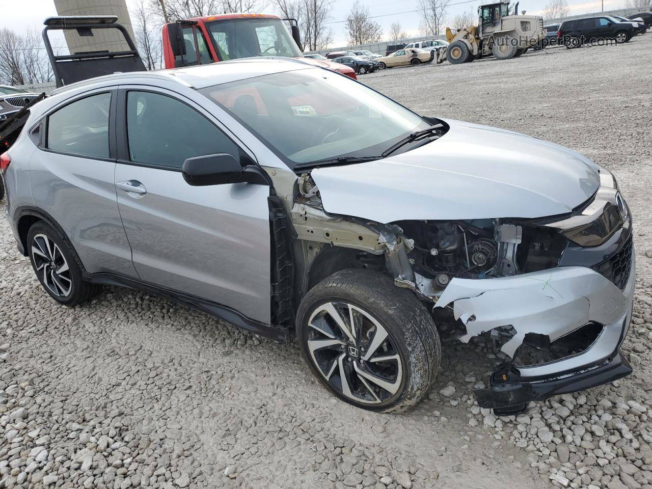 2019 Honda Hr-v Sport Silver vin: 3CZRU6H12KG701286