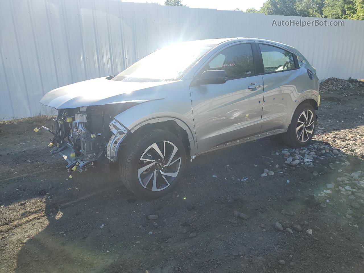 2019 Honda Hr-v Sport Silver vin: 3CZRU6H12KG701420