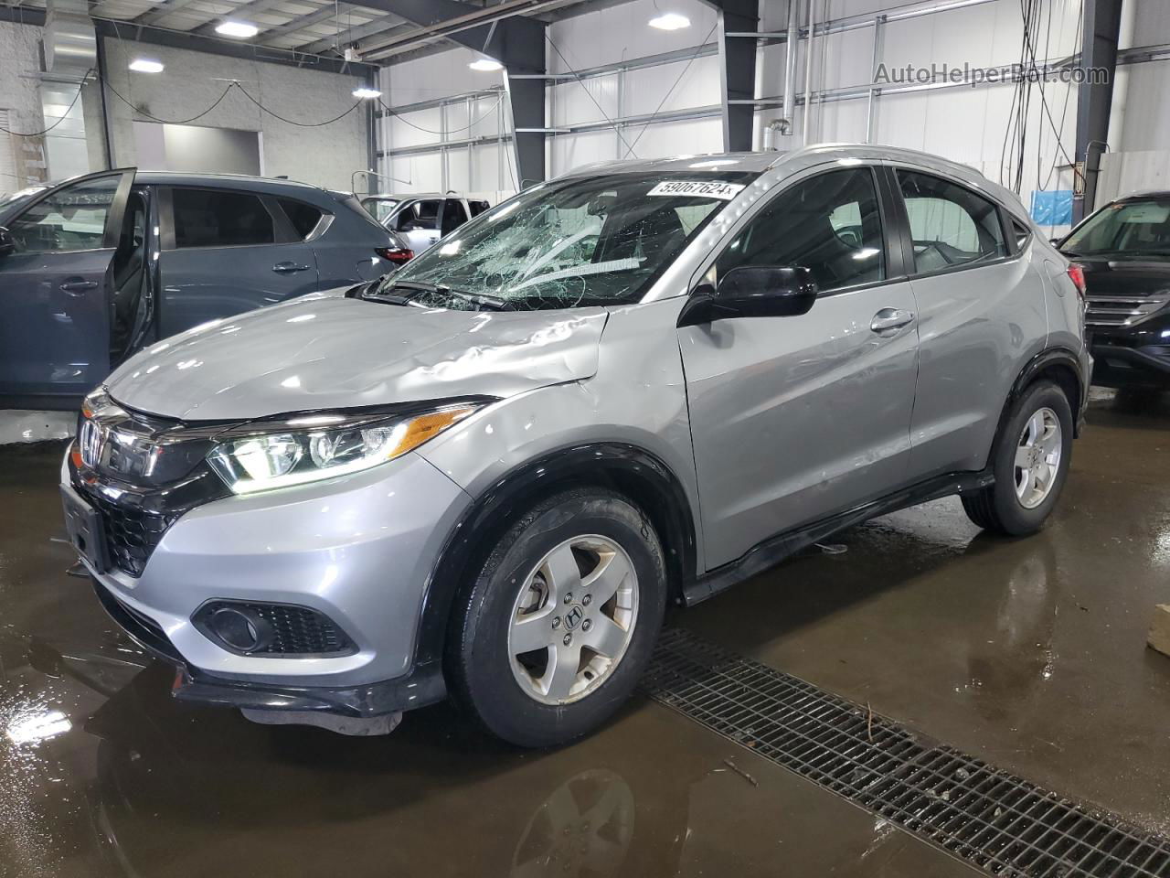 2019 Honda Hr-v Sport Silver vin: 3CZRU6H12KG705371