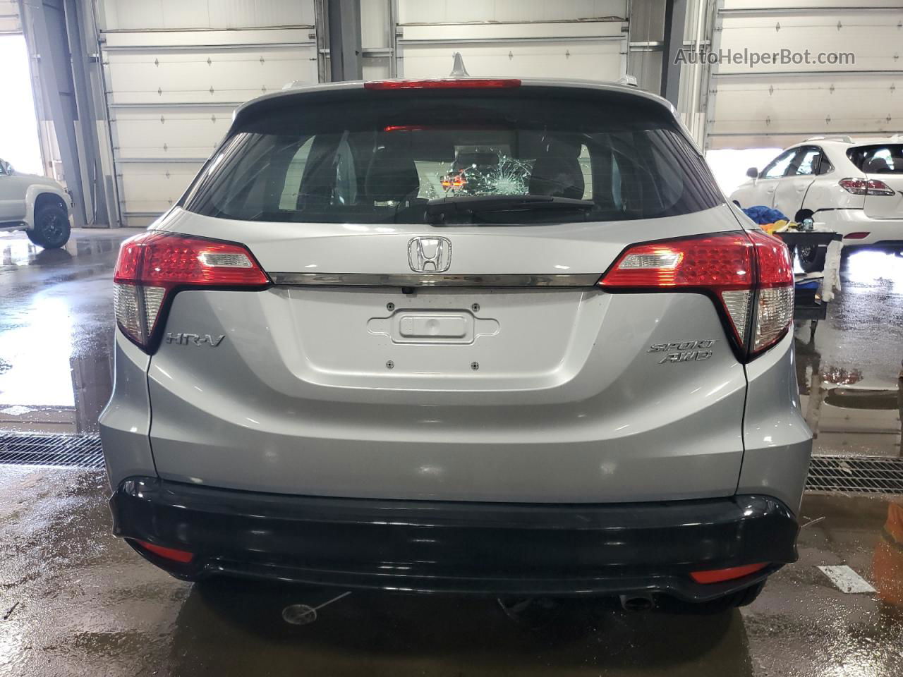 2019 Honda Hr-v Sport Silver vin: 3CZRU6H12KG705371