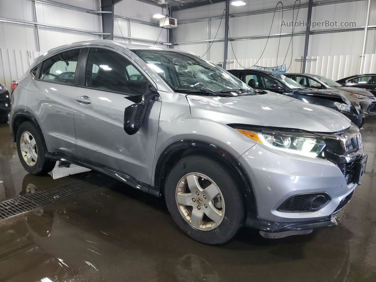 2019 Honda Hr-v Sport Silver vin: 3CZRU6H12KG705371