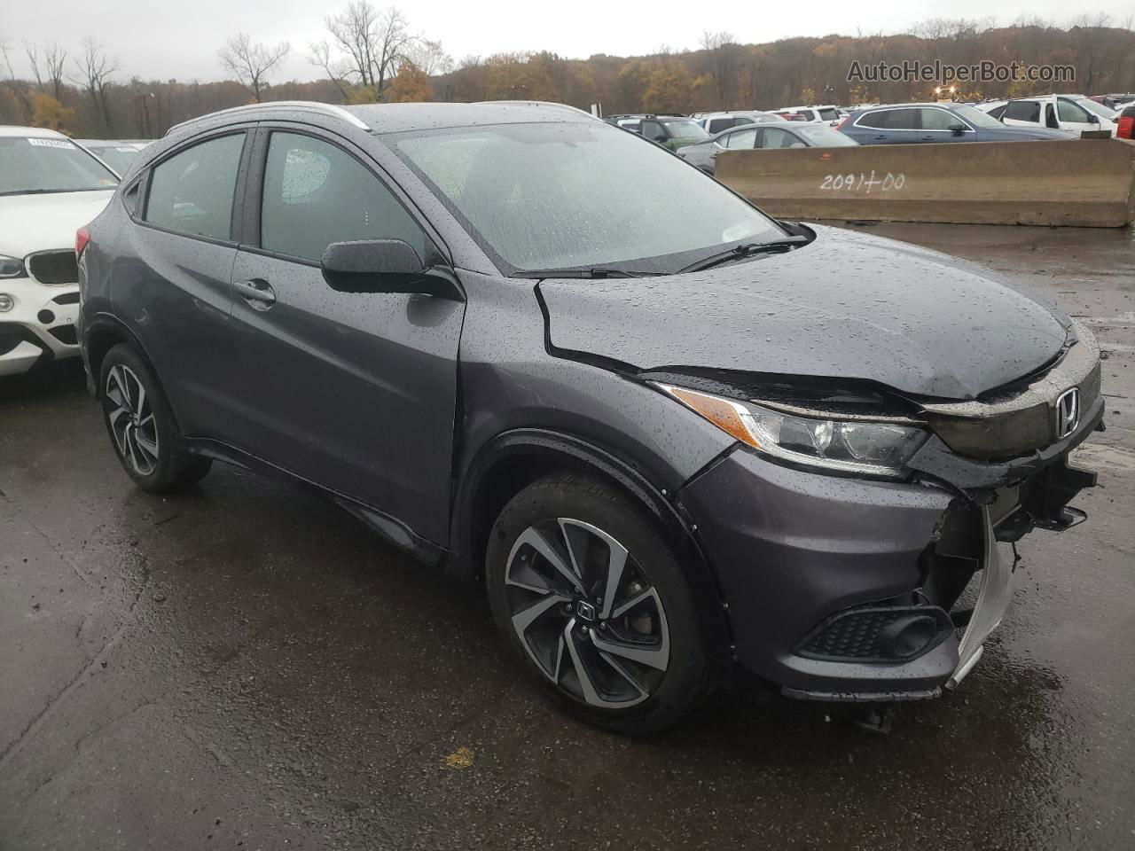 2019 Honda Hr-v Sport Gray vin: 3CZRU6H12KG713860