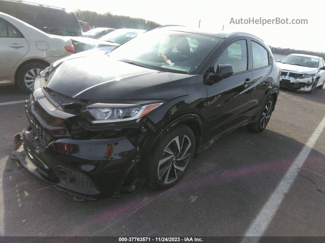 2019 Honda Hr-v Sport Black vin: 3CZRU6H12KG717861