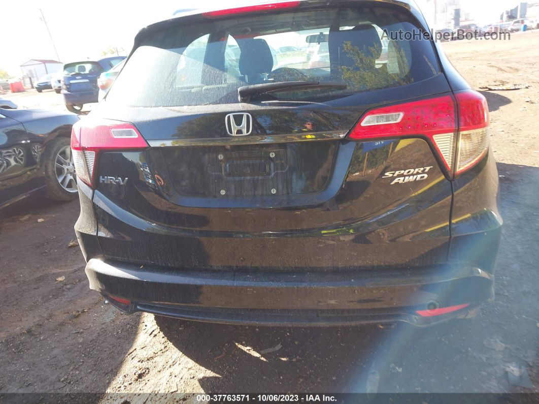 2019 Honda Hr-v Sport Black vin: 3CZRU6H12KG717861