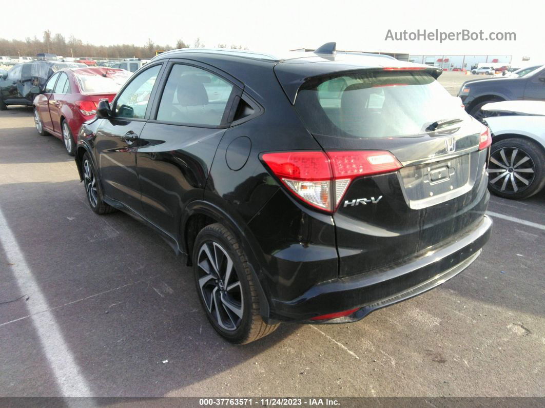 2019 Honda Hr-v Sport Black vin: 3CZRU6H12KG717861