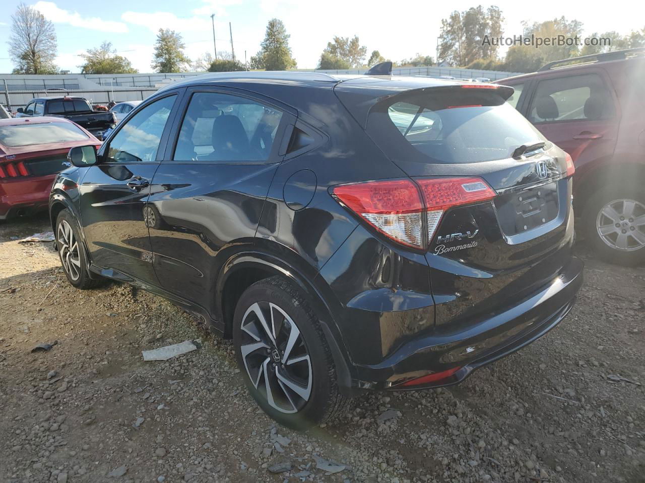 2019 Honda Hr-v Sport Black vin: 3CZRU6H12KG732330