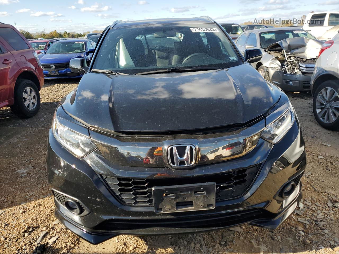 2019 Honda Hr-v Sport Black vin: 3CZRU6H12KG732330