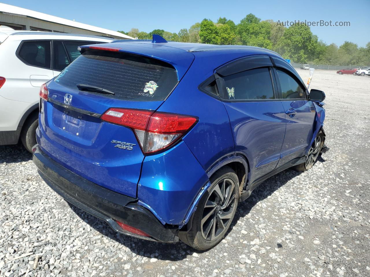 2019 Honda Hr-v Sport Синий vin: 3CZRU6H12KG733218