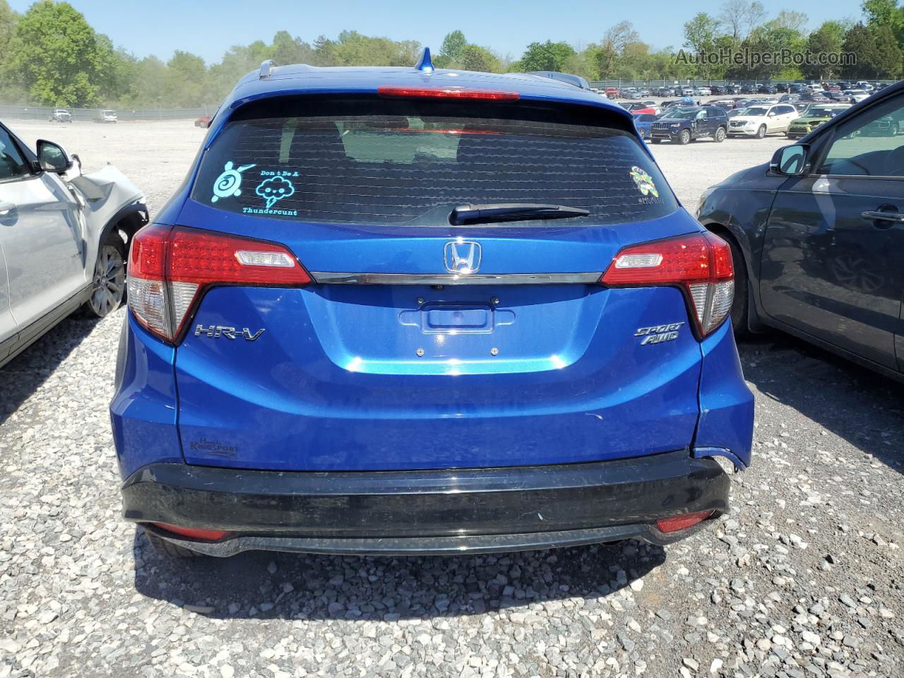 2019 Honda Hr-v Sport Blue vin: 3CZRU6H12KG733218