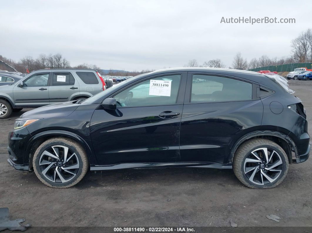 2019 Honda Hr-v Sport Black vin: 3CZRU6H12KM707073