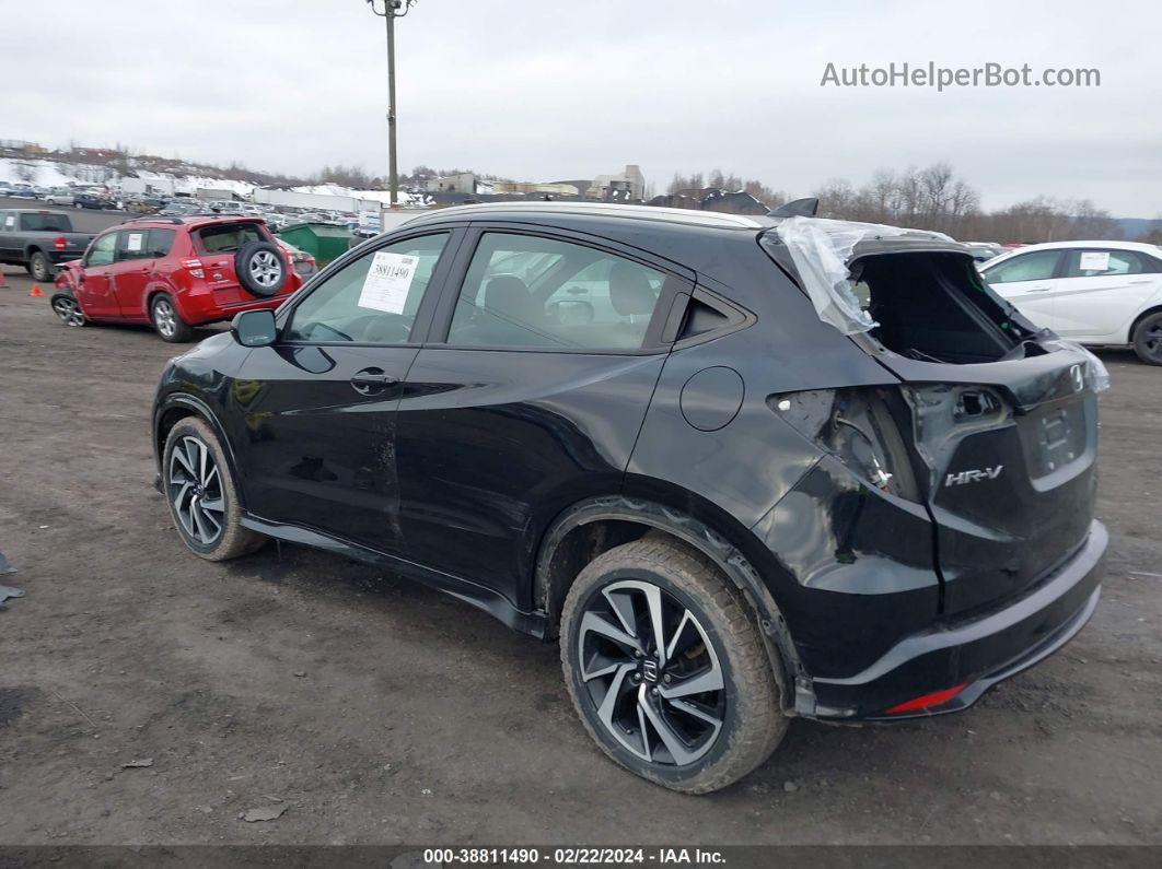 2019 Honda Hr-v Sport Black vin: 3CZRU6H12KM707073