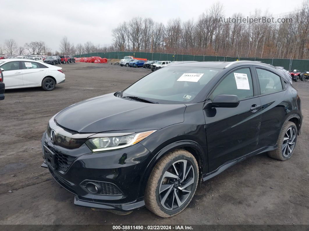 2019 Honda Hr-v Sport Black vin: 3CZRU6H12KM707073