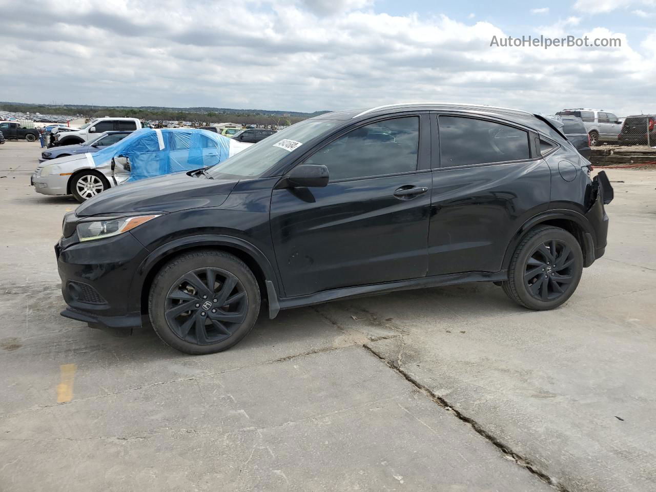 2021 Honda Hr-v Sport Black vin: 3CZRU6H12MM736060