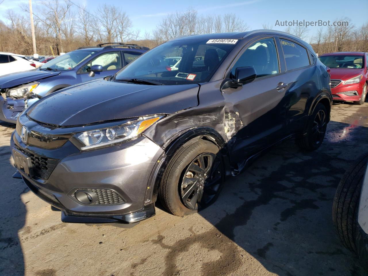 2021 Honda Hr-v Sport Серый vin: 3CZRU6H12MM750959