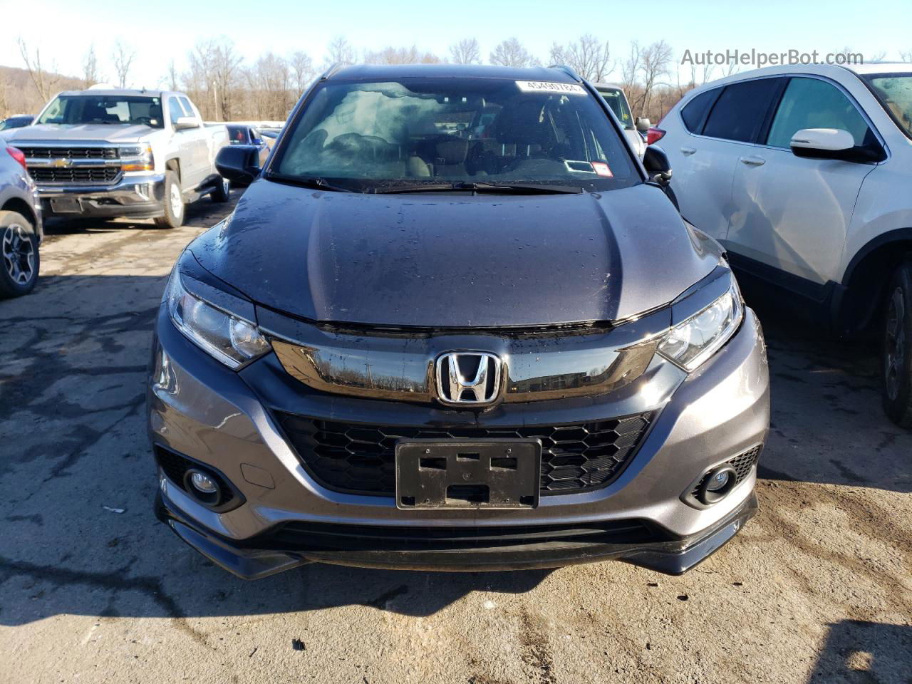 2021 Honda Hr-v Sport Gray vin: 3CZRU6H12MM750959