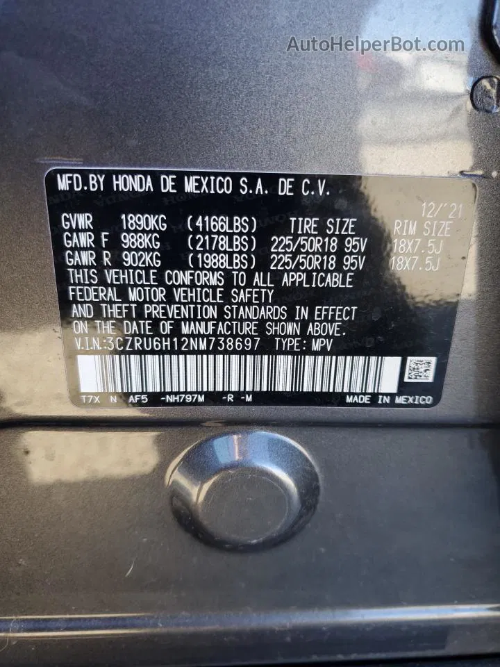 Price & History 2022 Honda Hr-v Sport 1.8l 4 vin