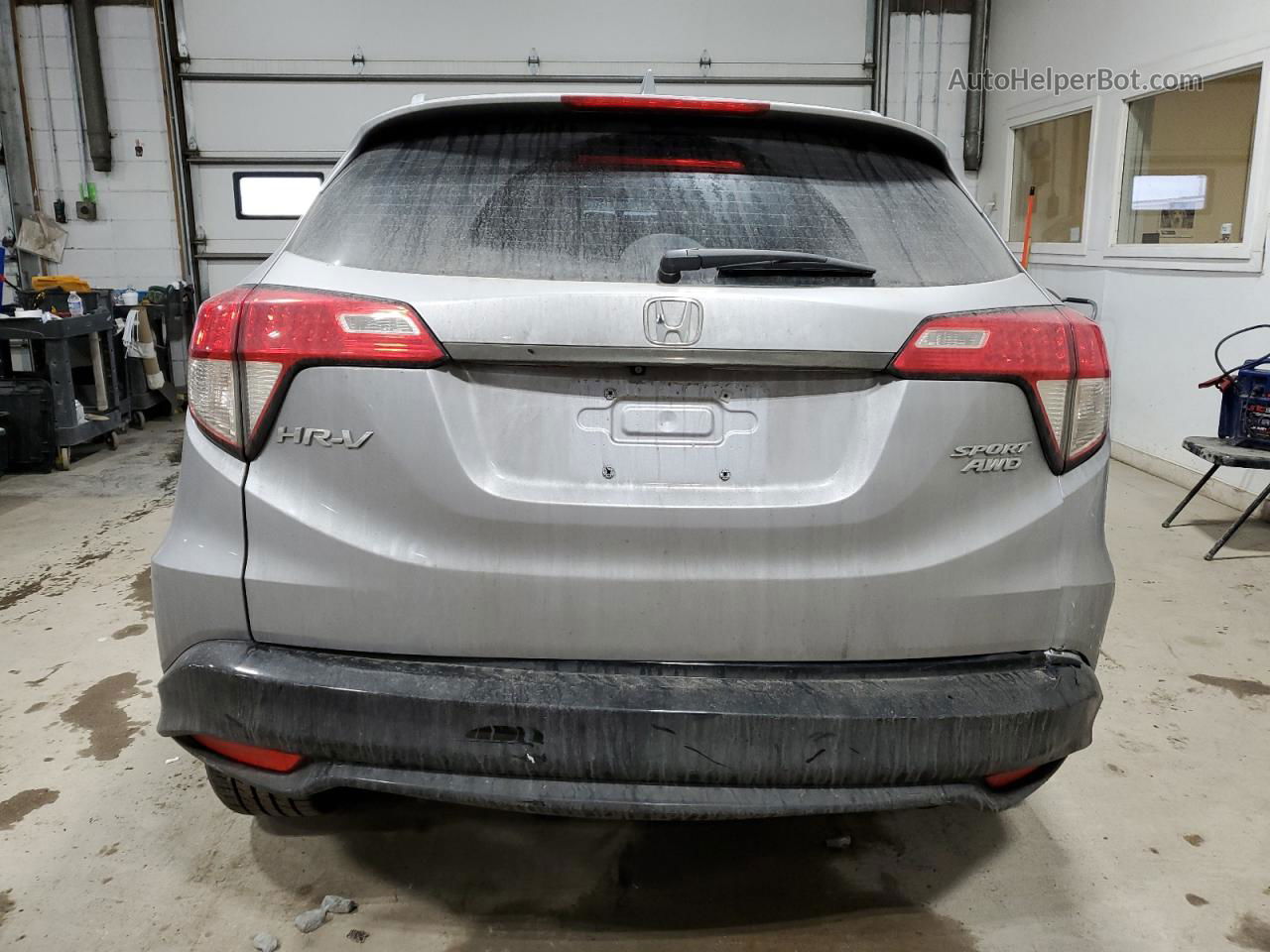 2019 Honda Hr-v Sport Silver vin: 3CZRU6H13KG705671