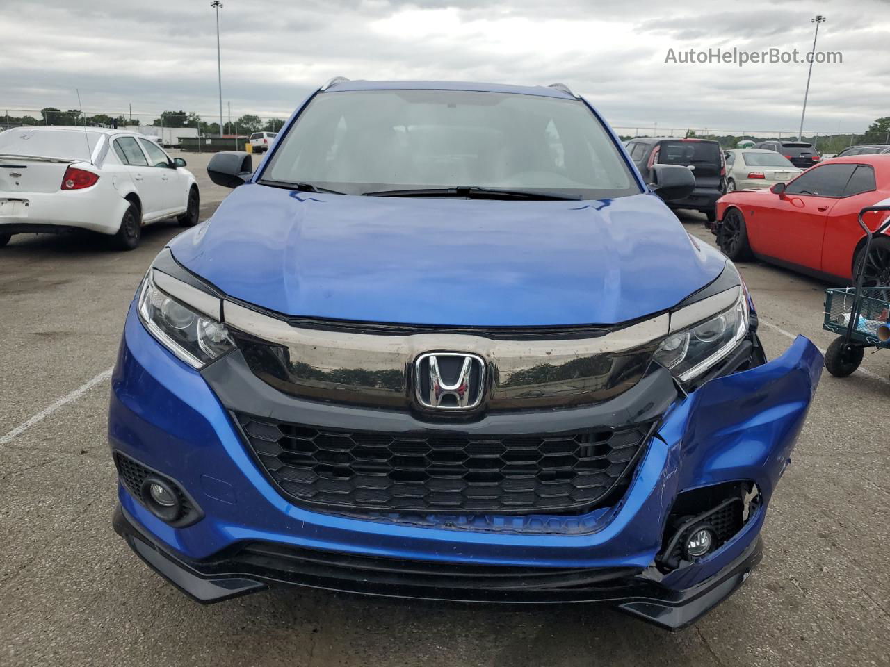 2019 Honda Hr-v Sport Blue vin: 3CZRU6H13KG722776