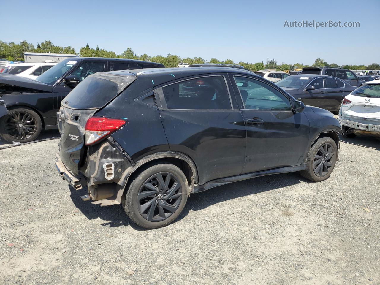 2021 Honda Hr-v Sport Black vin: 3CZRU6H13MM709871