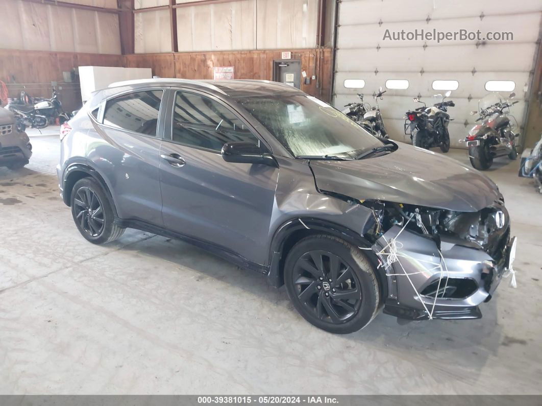 2021 Honda Hr-v Awd Sport Gray vin: 3CZRU6H13MM714858