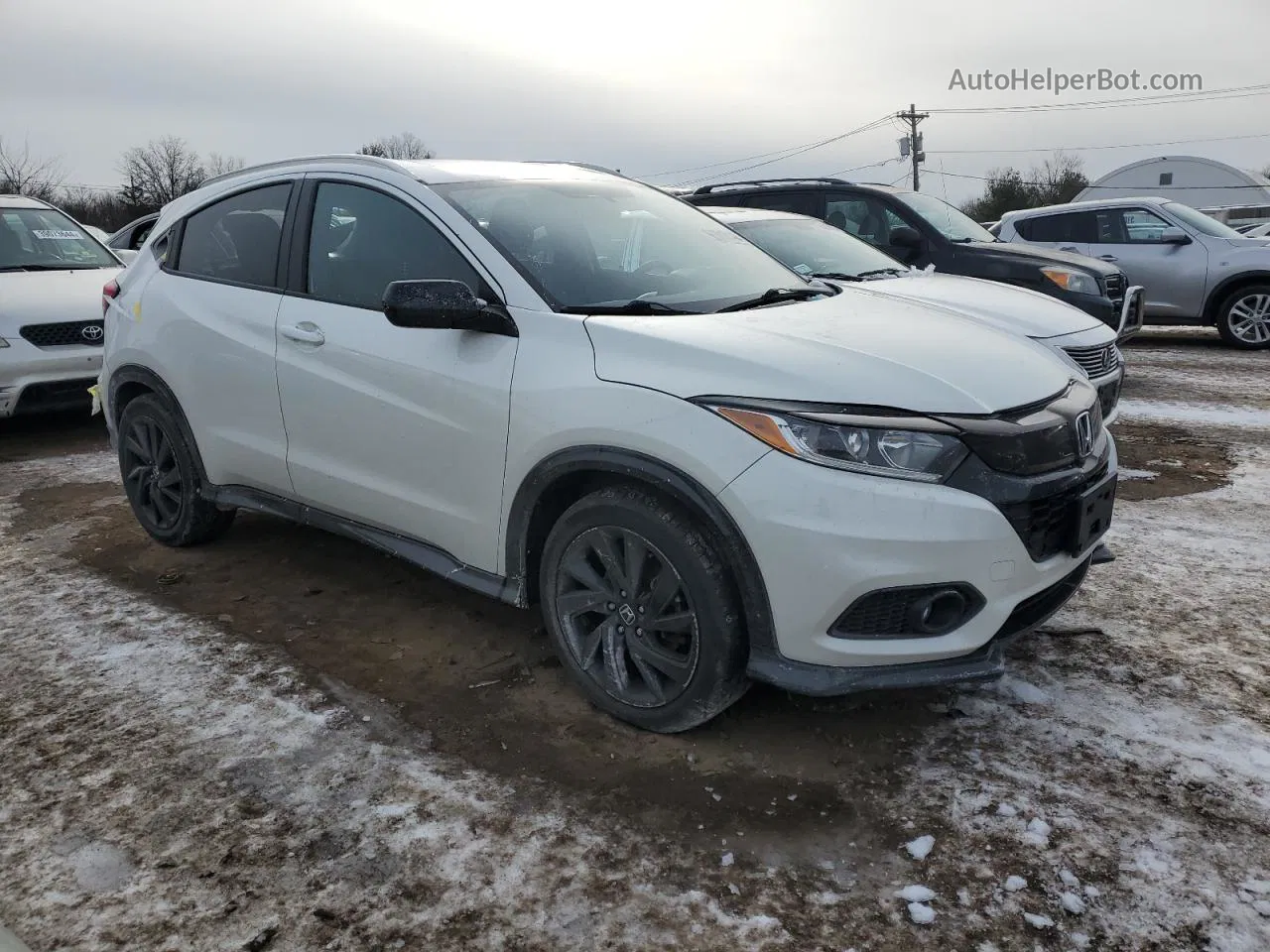 2021 Honda Hr-v Sport White vin: 3CZRU6H13MM726606