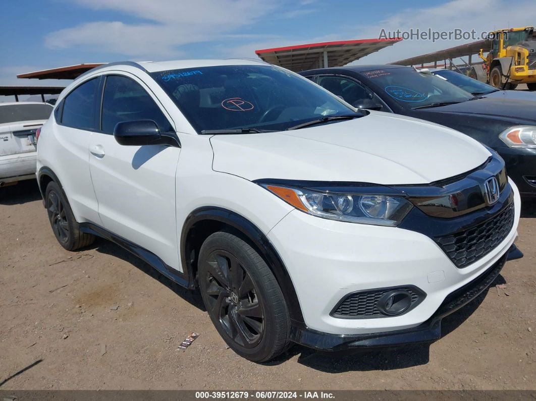 2021 Honda Hr-v Awd Sport White vin: 3CZRU6H13MM729358