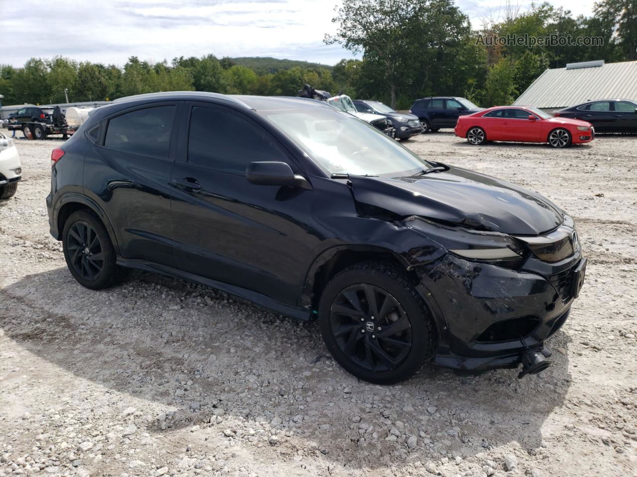 2021 Honda Hr-v Sport Black vin: 3CZRU6H13MM733913